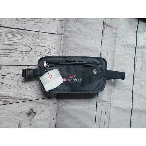 Suvelle RFID Blocking Travel Money Belt Security Pouch Waist Belt New - Picture 1 of 8